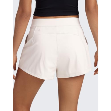 CRZ YOGA 4-Way Stretch Women's High Waisted Shorts