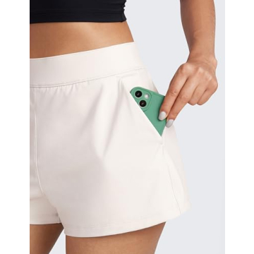 CRZ YOGA 4-Way Stretch Women's High Waisted Shorts
