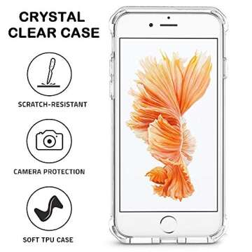 iPhone 7 Plus Case, Matone Apple iPhone 7 Plus Crystal Clear Shock Absorption Technology Bumper Soft TPU Cover Case for iPhone 7 Plus 5.5 Inch (2016) - Clear