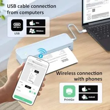 Gloryang Inkless Portable Printer Perfect for Travel and Work