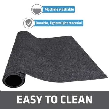 Drymate Premium XL Under Sink Mat, Waterproof Cabinet Protection Mats for Kitchen & Bathroom, Absorbent Shelf Liners, Slip-Resistant, Non-Adhesive, Machine Washable (USA Made)(24”x59”)(Charcoal)