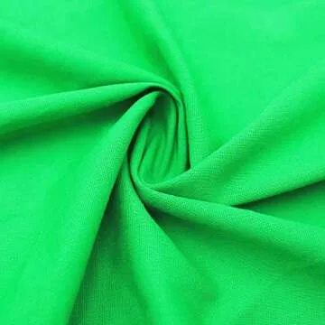 Greenscreen 6x9ft/1.8x2.8m, BDDFOTO Photo Video Background 100% Pure Cotton Muslin Foldable Backdrop for Photography Video and TV