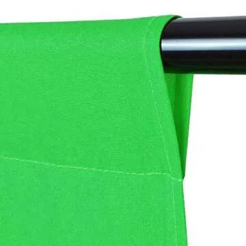 Greenscreen 6x9ft/1.8x2.8m, BDDFOTO Photo Video Background 100% Pure Cotton Muslin Foldable Backdrop for Photography Video and TV