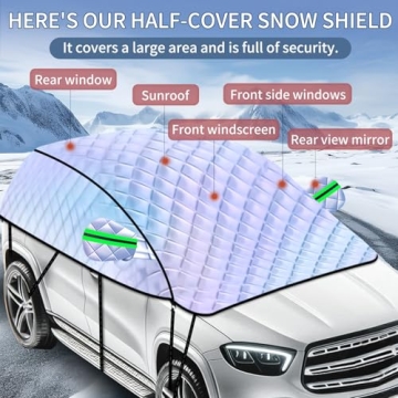 COJOSQC Windshield Snow Cover - All-Weather Car Protection