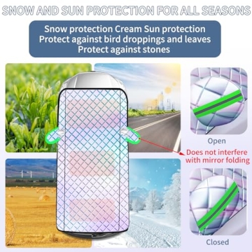 COJOSQC Windshield Snow Cover - All-Weather Car Protection