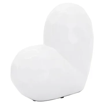 Abstract Ceramic Heart Sculpture for Home or Office Decor