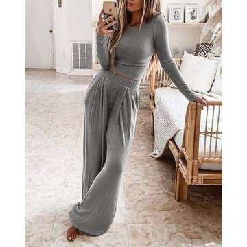 BTFBM Women’s Two Piece Lounge Set - Stylish Comfort for Every Season