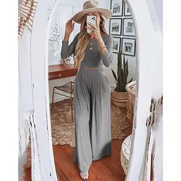 BTFBM Women's Casual Two Piece Lounge Set for All Seasons