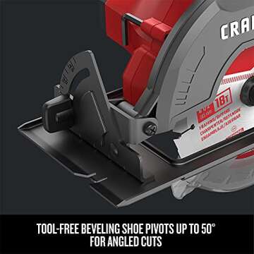 CRAFTSMAN V20 Cordless Circular Saw Kit with Battery & Charger
