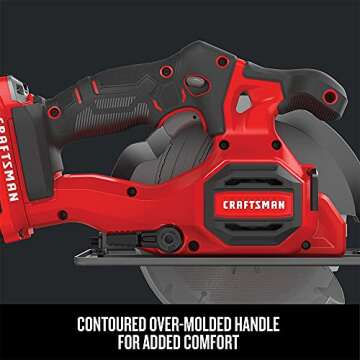 CRAFTSMAN V20 Cordless Circular Saw Kit with Battery & Charger