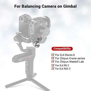 SMALLRIG Removable Counterweight 100g for DJI Ronin S/Ronin RS 2 / Ronin-SC/Ronin RSC 2 and Zhiyun G...