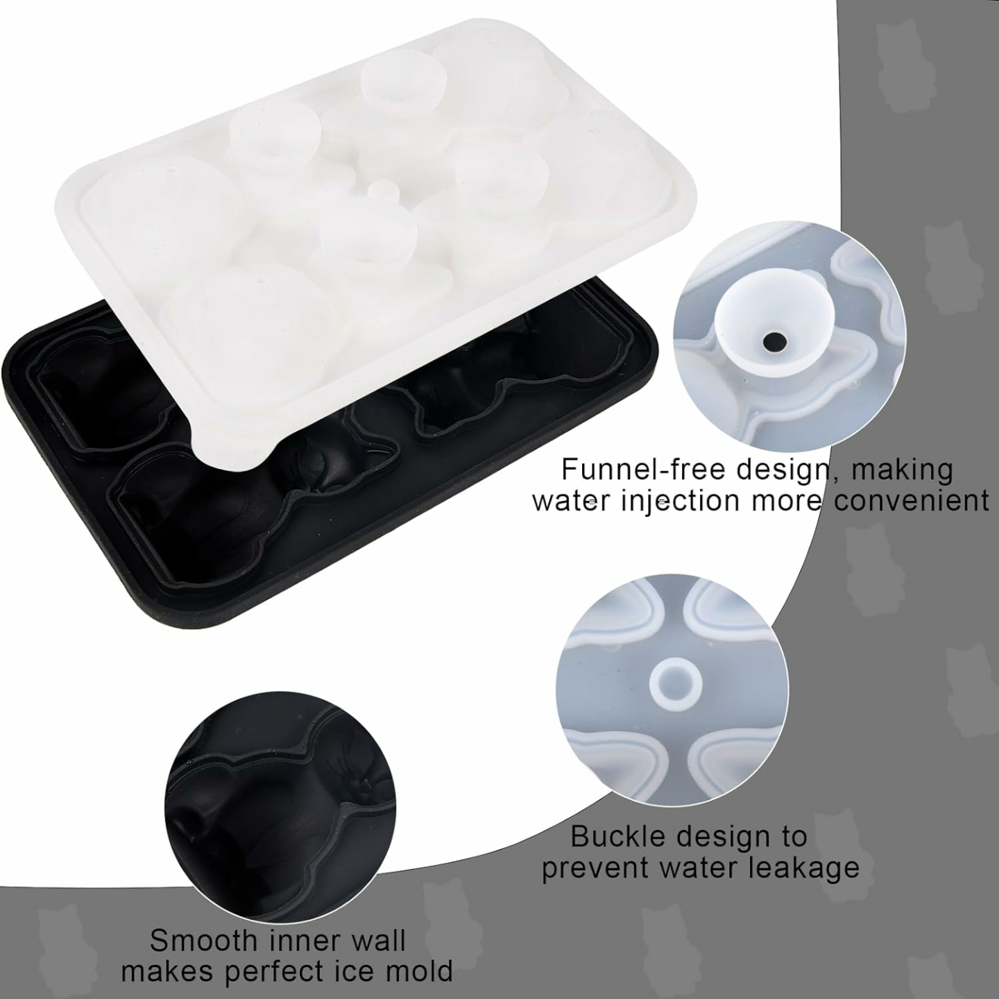 3D Cat Ice Cube Mold for Fun Cocktail Shapes