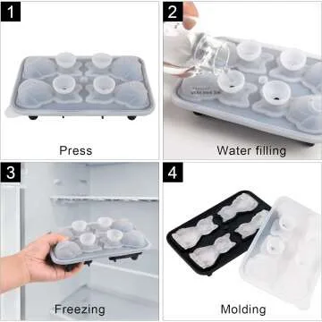 3D Cat Ice Cube Mold for Fun Cocktail Shapes