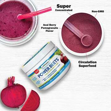 Nu-Therapy Power Beets - Super Concentrated Circulation Superfood - Dietary Supplement – Delicious...