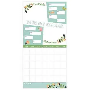 TF Publishing - Baby’s First Year Floral Open-Dated Keepsake Wall Calendar - DIY Personalize & Customize - Floral Design - Start with Any Month - Record Milestones - Stickers Included - 12 x 12”