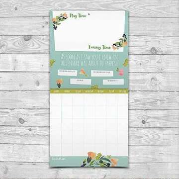 TF Publishing - Baby’s First Year Floral Open-Dated Keepsake Wall Calendar - DIY Personalize & Customize - Floral Design - Start with Any Month - Record Milestones - Stickers Included - 12 x 12”