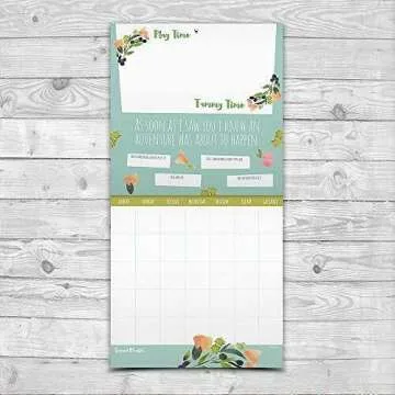 TF Publishing - Baby’s First Year Floral Open-Dated Keepsake Wall Calendar - DIY Personalize & Customize - Floral Design - Start with Any Month - Record Milestones - Stickers Included - 12 x 12”