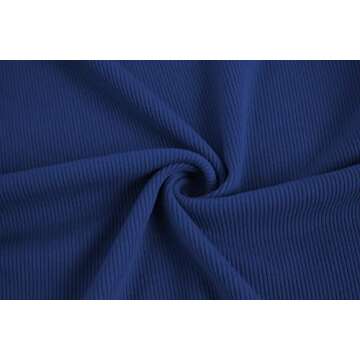 Elegant Women One Shoulder Ruched Bodycon Dress - Royal Blue