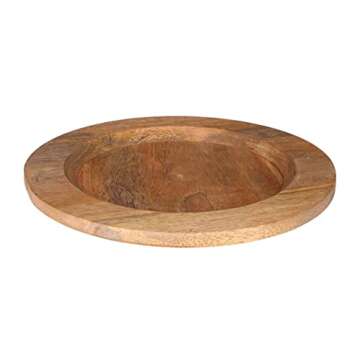 Handcrafted 13 Inch Mango Wood Charger Plates for Gifting