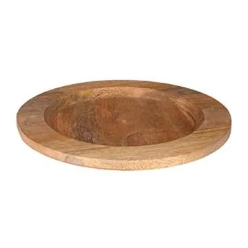 Handcrafted 13 Inch Mango Wood Charger Plates for Gifting