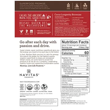 Navitas Organics Cacao+ Blend with Reishi for Longevity