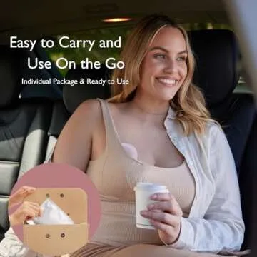 Momcozy Instant Heat Breast Warmers - Easy Release for Soothing Warmth - Lasting Heat Relief for Breastfeeding Challenges, Individually Packaged, Improve Milk Flow, 8 pcs