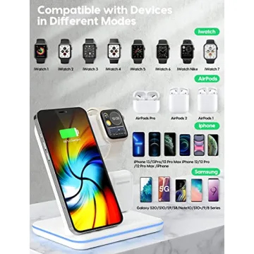 Upgraded 3 in 1 Wireless Charging Station for Apple Devices