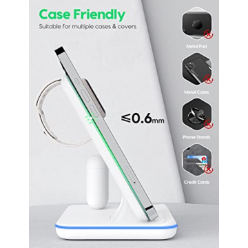 Upgraded 3 in 1 Wireless Charging Station for Apple Devices