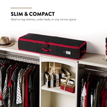 ZOBER Premium Gift Wrap Storage Organizer for Wrapping Supplies