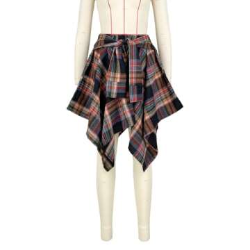 Plaid Pleated Mini Skirt - Stylish A-line Design