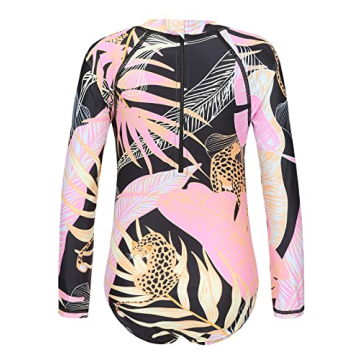 Girls One Piece Swimsuit with UPF 50+ Protection in Pink