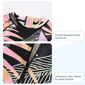 Girls One Piece Swimsuit with UPF 50+ Protection in Pink