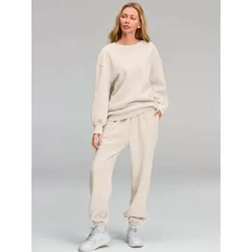 AUTOMET Womens 2 Piece Oversized Sweatsuit for Fall