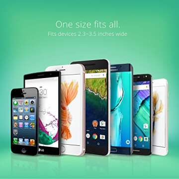 iOttie Easy One Touch Mini Air Vent Car Mount Holder Cradle for iPhone Xs Max R 8 Plus 7 Samsung Galaxy S10 E S9 S8 Plus Edge, Note 9 & Other Smartphone, 2.2 x 4.8 x 5.7 inches