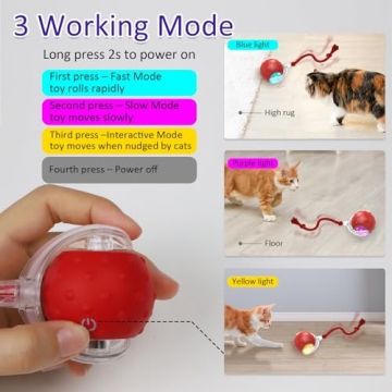Giociv Interactive Cat Ball Toy for Endless Fun