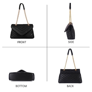 Trendy Quilted Vegan Leather Crossbody Bag for Women