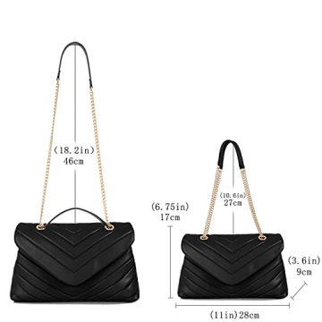 Trendy Quilted Vegan Leather Crossbody Bag for Women