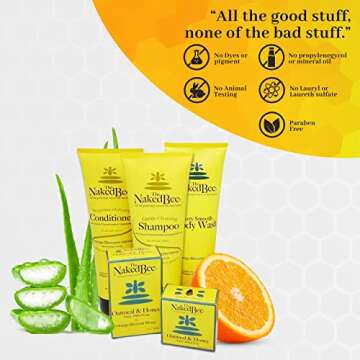 The Naked Bee Orange Blossom Honey Hand & Body Lotion, 8 oz - 2 Pack