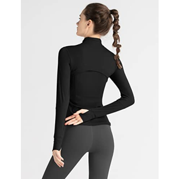 Locachy Women's Slim Fit Full Zip Athletic Jacket