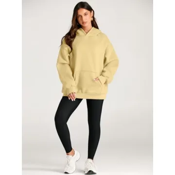 Trendy Queen Women's Oversized Fleece Hoodie Winter Wear
