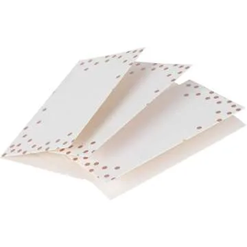Elegant 100 Pack Wedding Place Cards with Rose Gold Foil