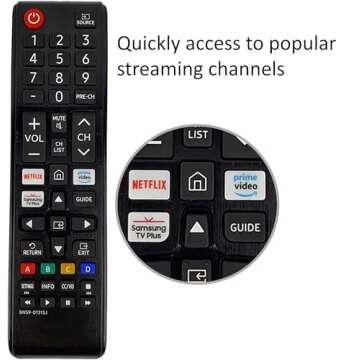 Universal Samsung-TV-Remote, BN59-01315J Remote Replacement for All Samsung LCD LED HDTV 3D Smart TVs