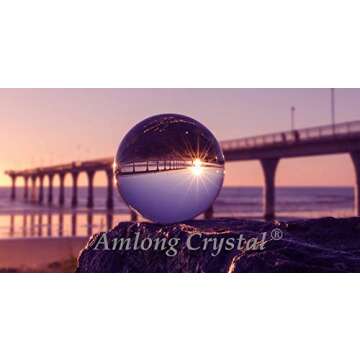 Amlong Crystal Ball - Clear 3 Inch Lensball for Decor and More