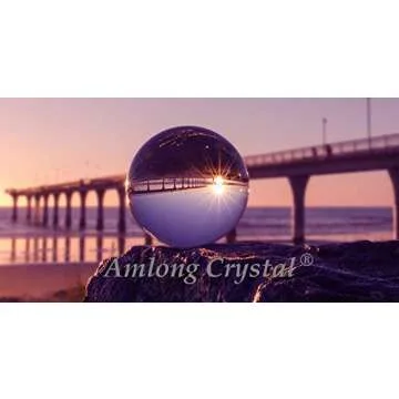 Amlong Crystal Ball - Clear 3 Inch Lensball for Decor and More