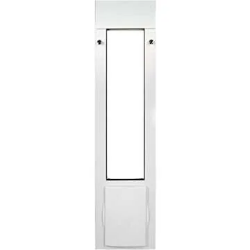 Patio Pacific Pet Door for Horizontal Sliding Windows | Pet-Friendly Flexible Flap for Cats & Small ...