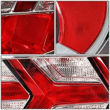 Auto Dynasty 2Pcs LED Arrow Sequential Rear Tail Lights Brake Lamps Compatible with Toyota 86 / Subaru BRZ/Scion FR-S 13-21, Driver and Passenger Side, Chrome Housing Clear Lens Clear Signal