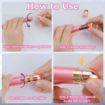 Horolas Beauty Bar 24k Golden Pulse Facial Massager, GOODYBUY T-Shape Electric Sign Face Massage Too...