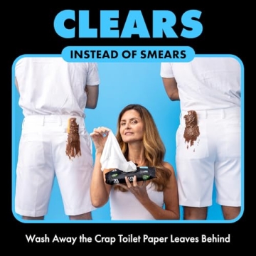 DUDE Wipes Flushable Wipes - 1 Pack, 48 Wipes - Unscented Extra-Large Wet Wipes with Vitamin-E & Aloe for at-Home Use - Septic and Sewer Safe