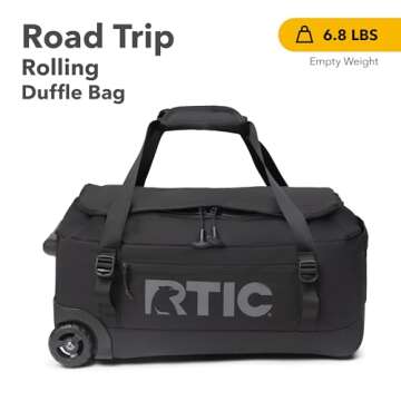 RTIC Road Trip Rolling Duffle Bag - Travel with Ease