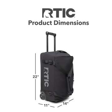 RTIC Road Trip Rolling Duffle Bag - Travel with Ease